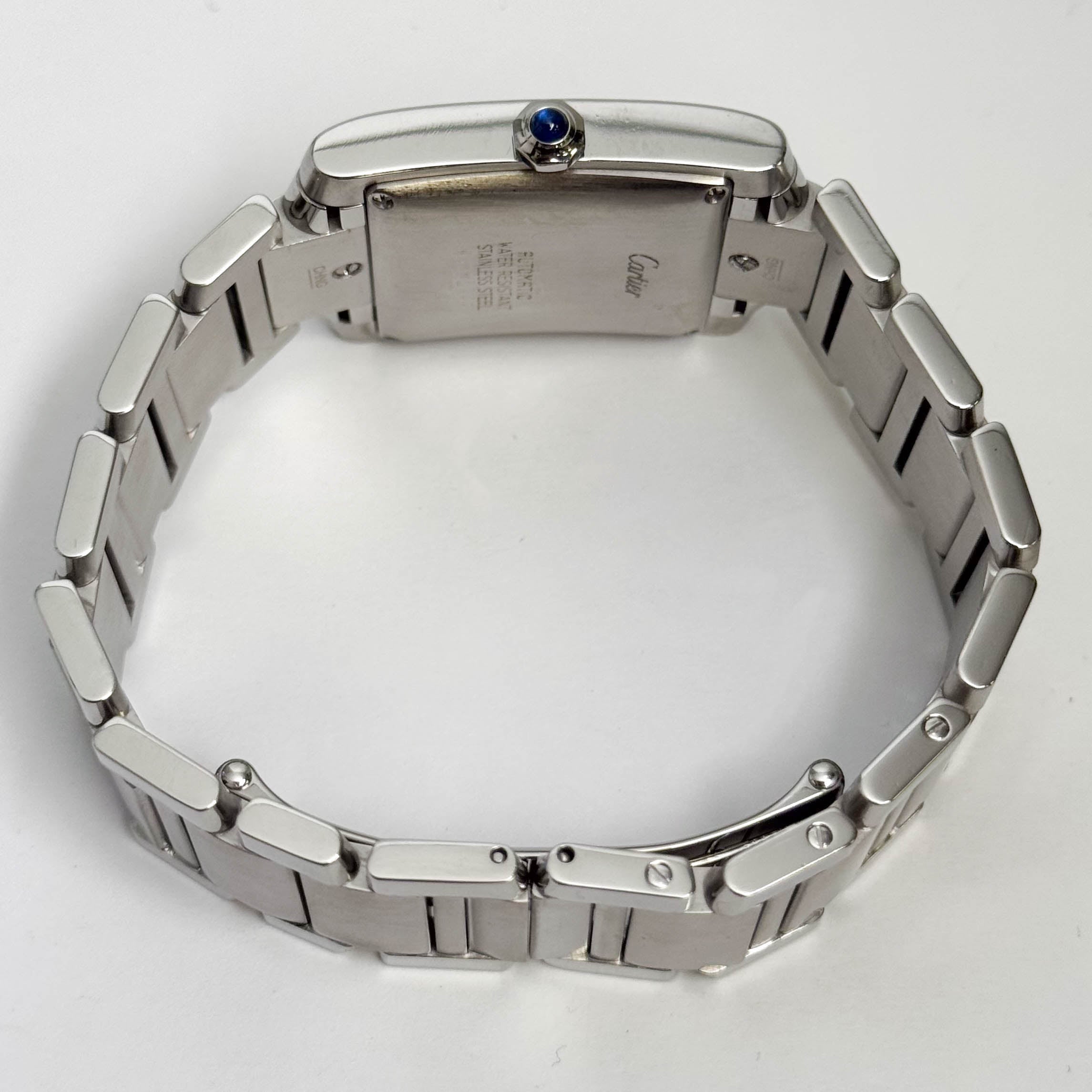 Cartier Tank Française Stainless Steel 28mm White Dial Watch Ref# W51002Q3 - Happy Jewelers Fine Jewelry Lifetime Warranty