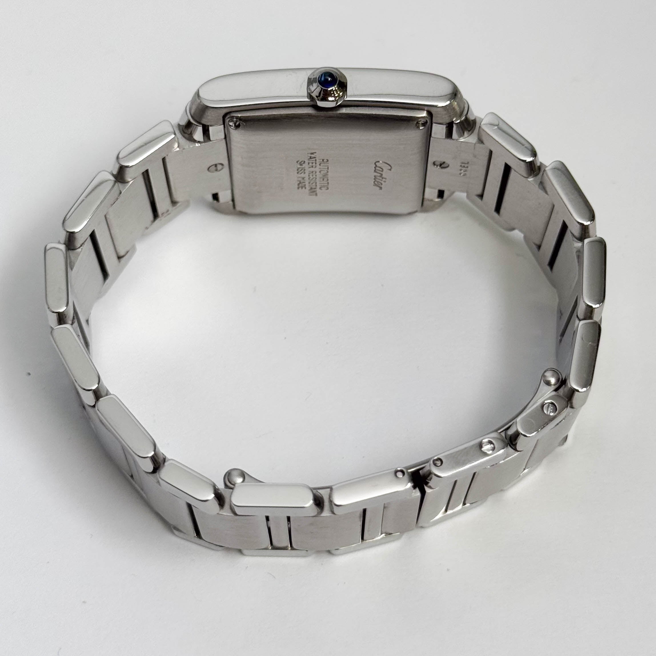 Cartier Tank Française Stainless Steel 28mm White Dial Watch Ref# W51002Q3