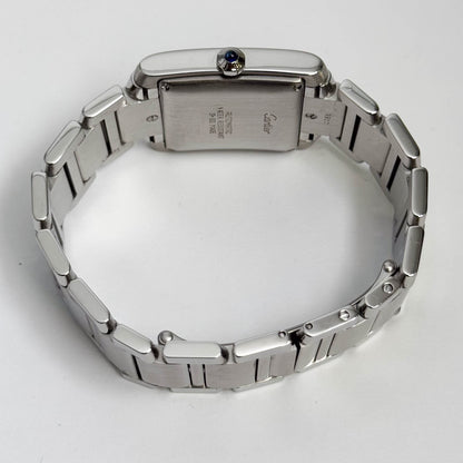 Cartier Tank Française Stainless Steel 28mm White Dial Watch Ref# W51002Q3