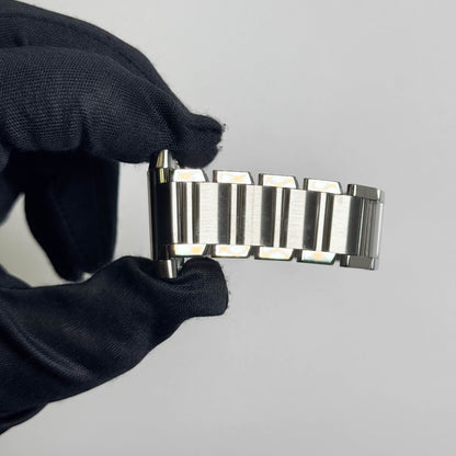 Cartier Tank Française Stainless Steel 28mm White Dial Watch Ref# W51002Q3 - Happy Jewelers Fine Jewelry Lifetime Warranty