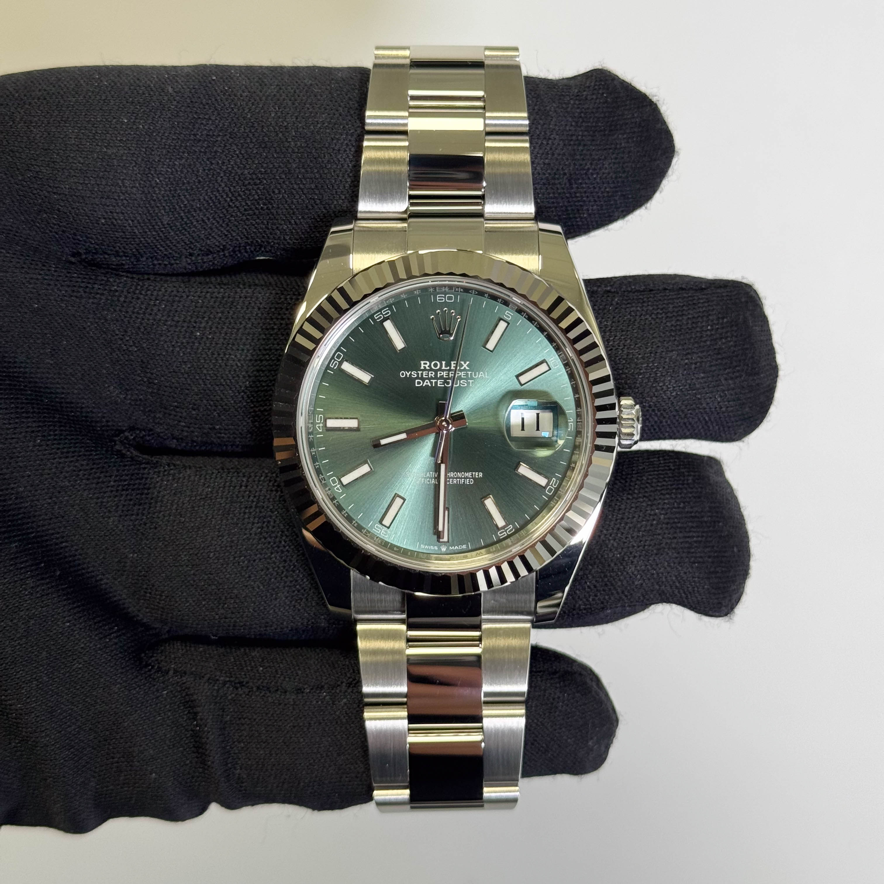 Rolex Datejust 41mm Green Dial Watch Ref# 126334