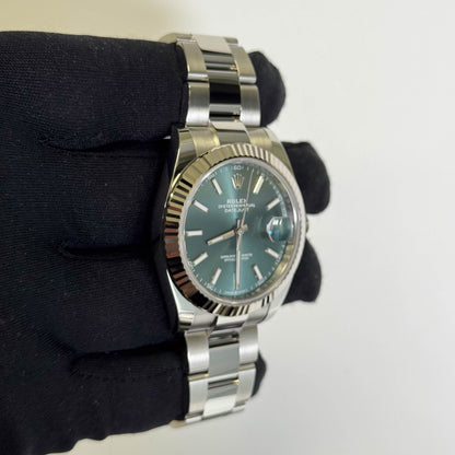Rolex Datejust 41mm Green Dial Watch Ref# 126334 - Happy Jewelers Fine Jewelry Lifetime Warranty