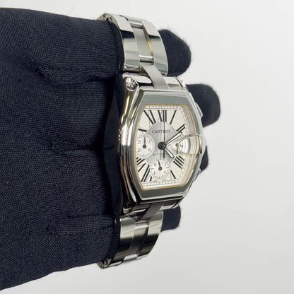 Cartier Roadster 48mm Silver Dial Watch Ref# W62019X6 - Happy Jewelers Fine Jewelry Lifetime Warranty