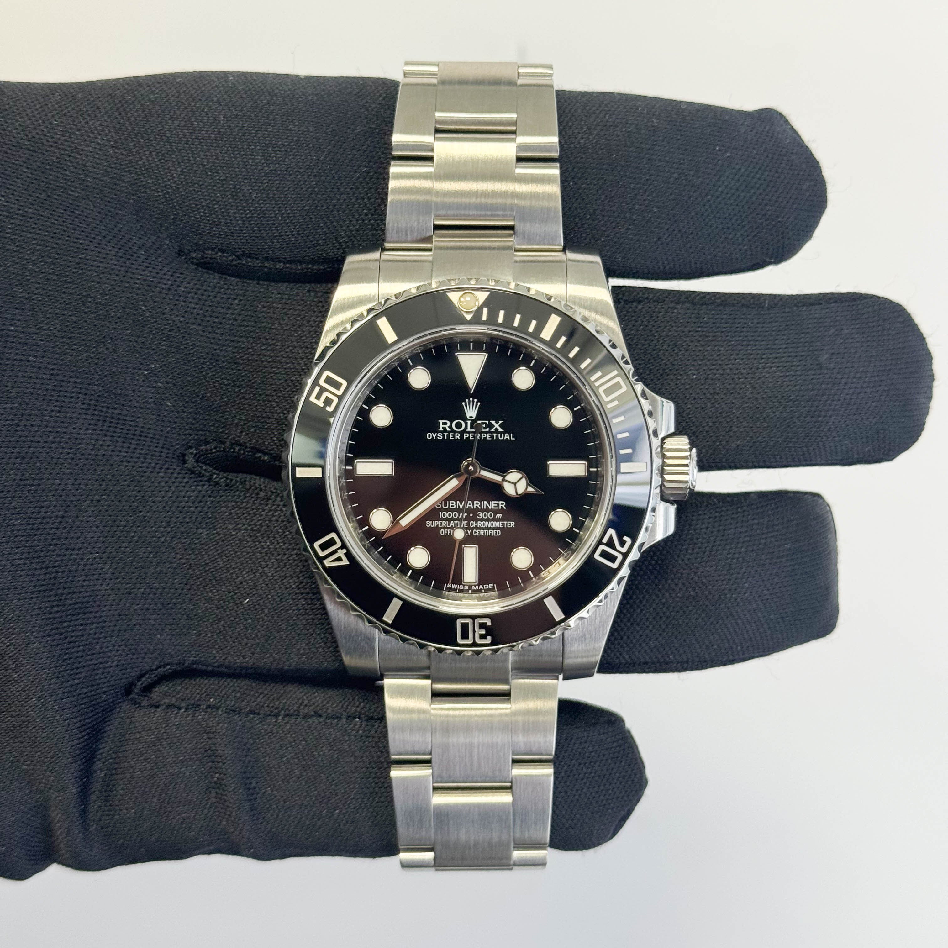 Rolex Submariner 40mm Black Dial Watch Ref# 114060