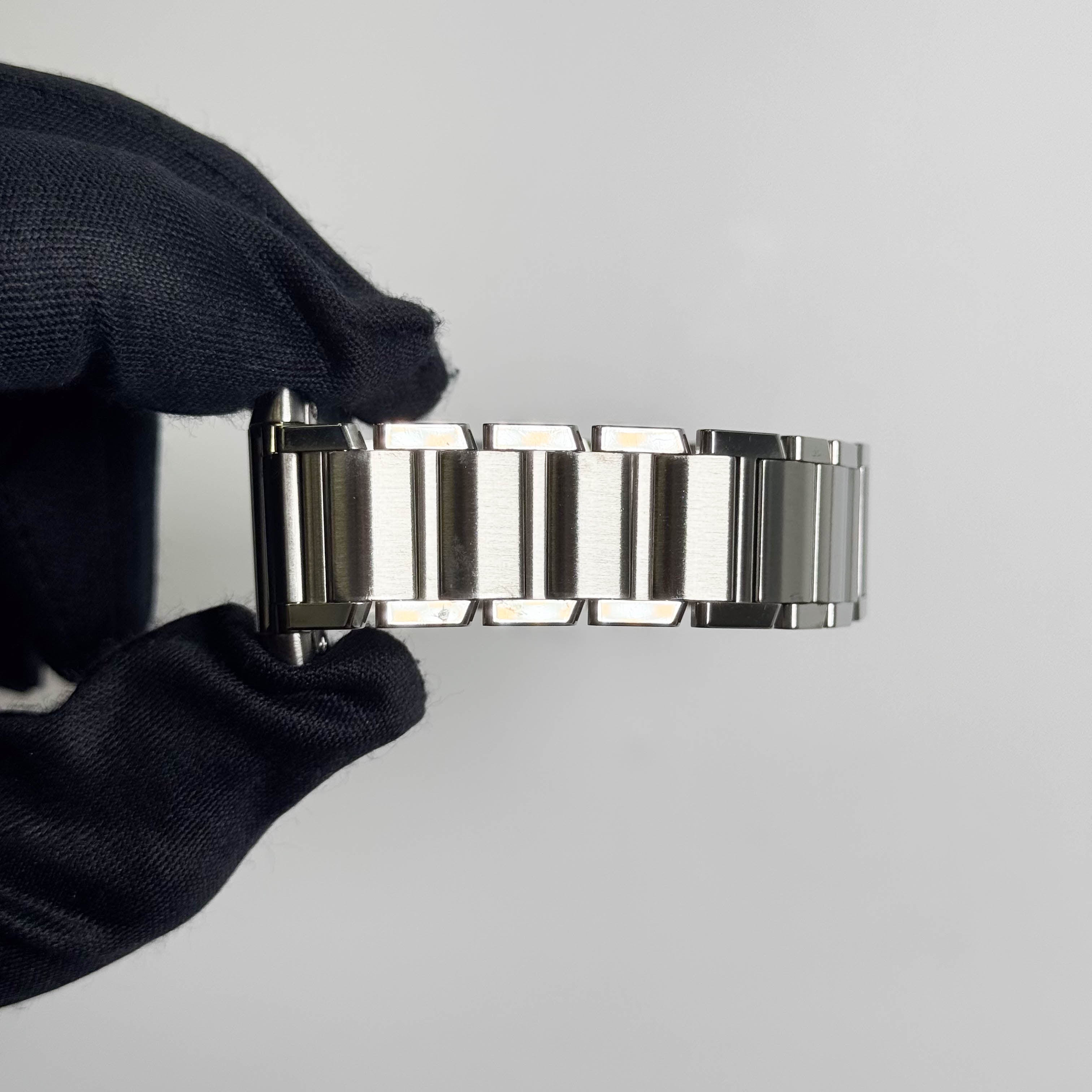 Cartier Tank Stainless Steel 25mm White/Ivory Dial Watch Ref# W51011Q3 - Happy Jewelers Fine Jewelry Lifetime Warranty