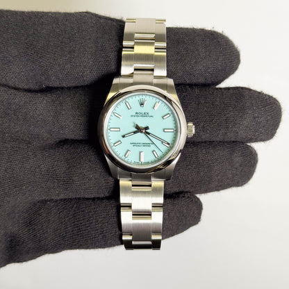 Rolex Oyster Perpetual 31mm Tiffany Dial Watch Ref# 277200