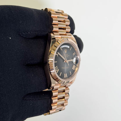 Rolex Day-Date 40mm Ombre Black Dial Watch Ref# 228235 - Happy Jewelers Fine Jewelry Lifetime Warranty