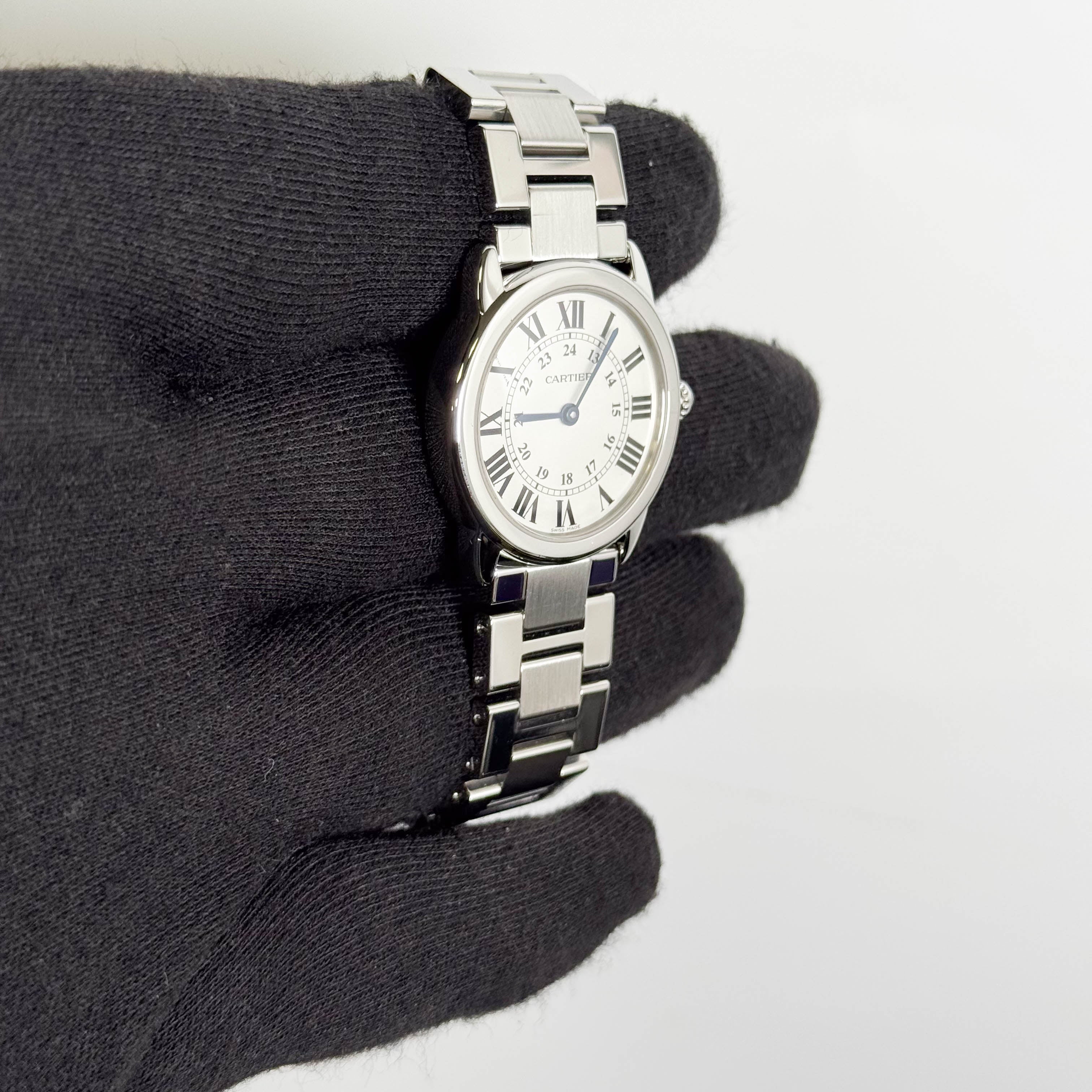 Cartier Ronde Solo 29mm White Dial Watch Ref# W6701004