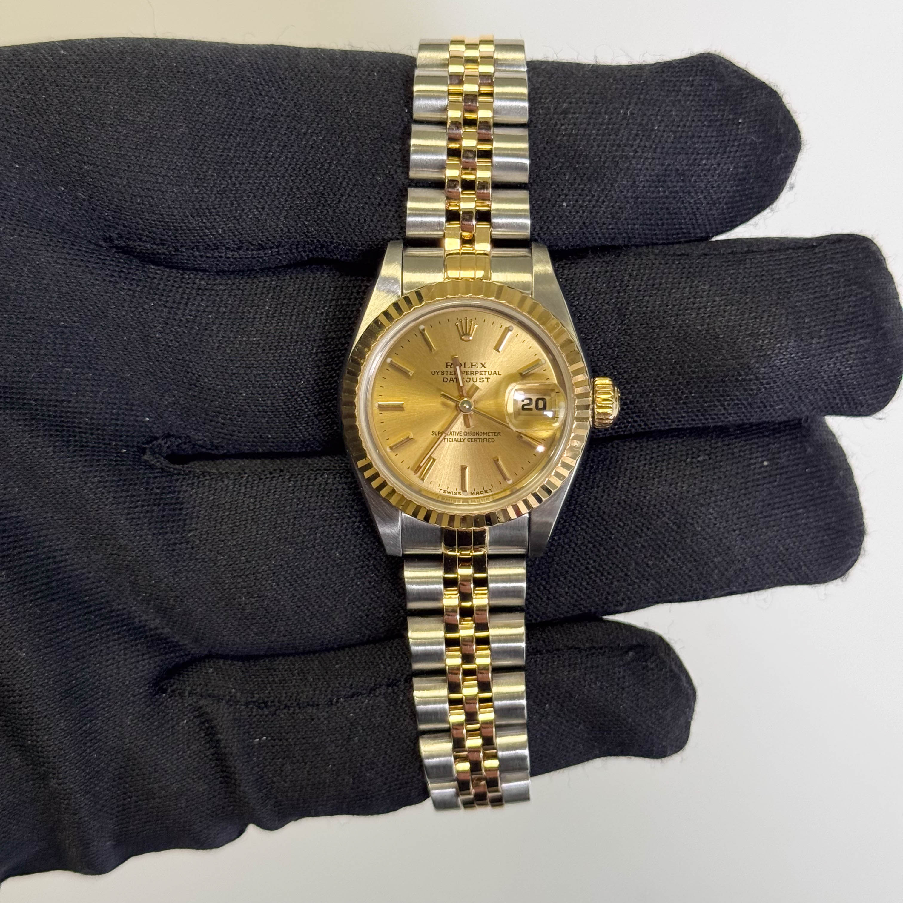 Rolex Datejust 26mm Champagne Dial Watch Ref# 69173