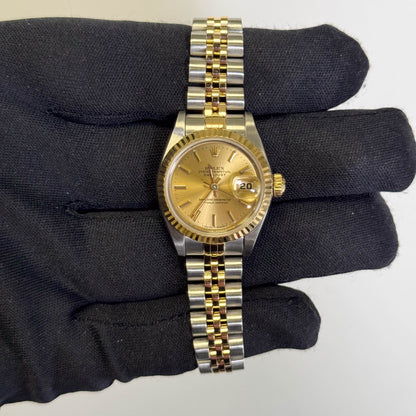 Rolex Datejust 26mm Champagne Dial Watch Ref# 69173 - Happy Jewelers Fine Jewelry Lifetime Warranty