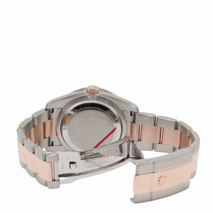 Rolex Datejust Two Tone Rose Gold and Stainless Steel 36mm Silver Jubilee Diamond Dial Watch Reference# 116201 - Happy Jewelers Fine Jewelry Lifetime Warranty