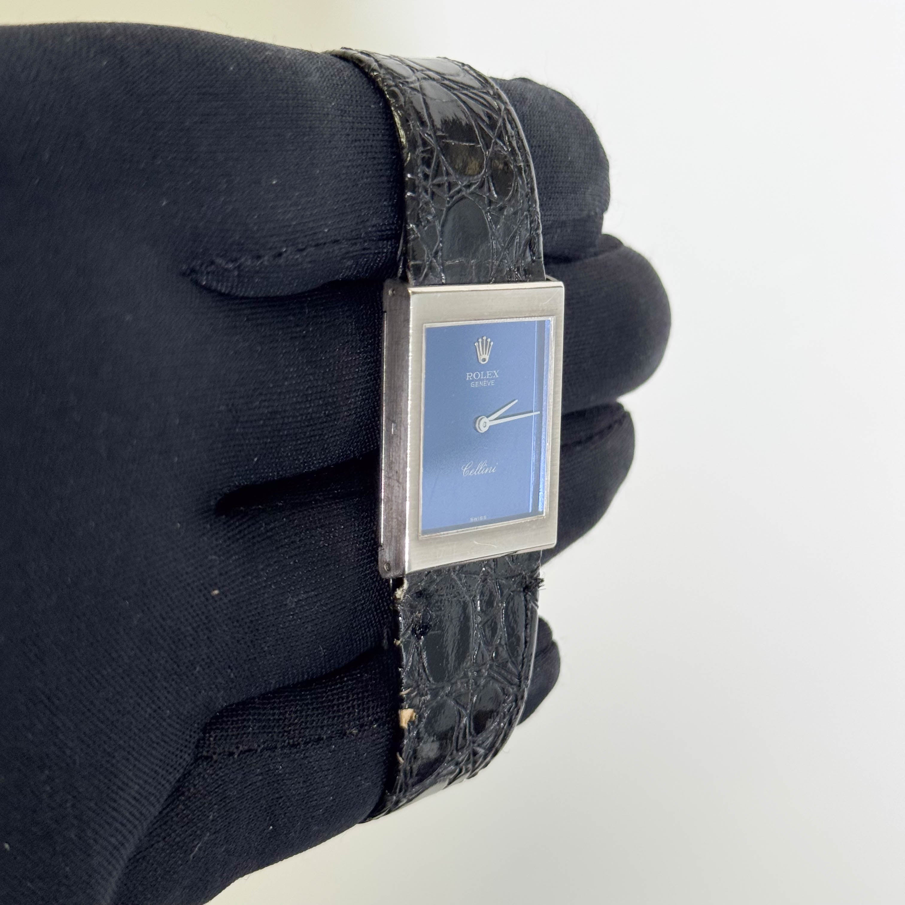 Rolex Cellini 23mm Blue Dial Watch Ref# 4014/9 - Happy Jewelers Fine Jewelry Lifetime Warranty