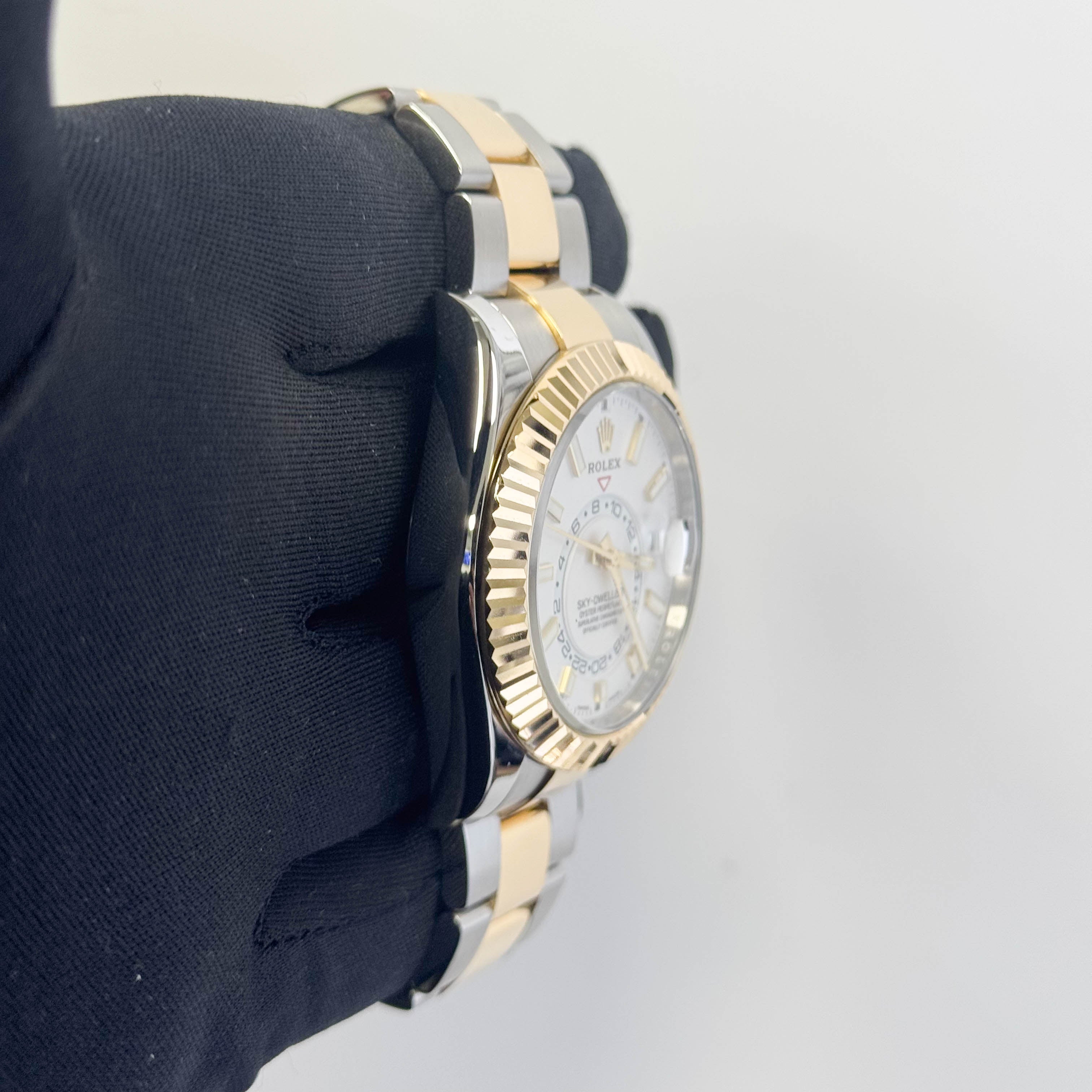 Rolex Sky-Dweller 42mm White Dial Watch Ref# 326933