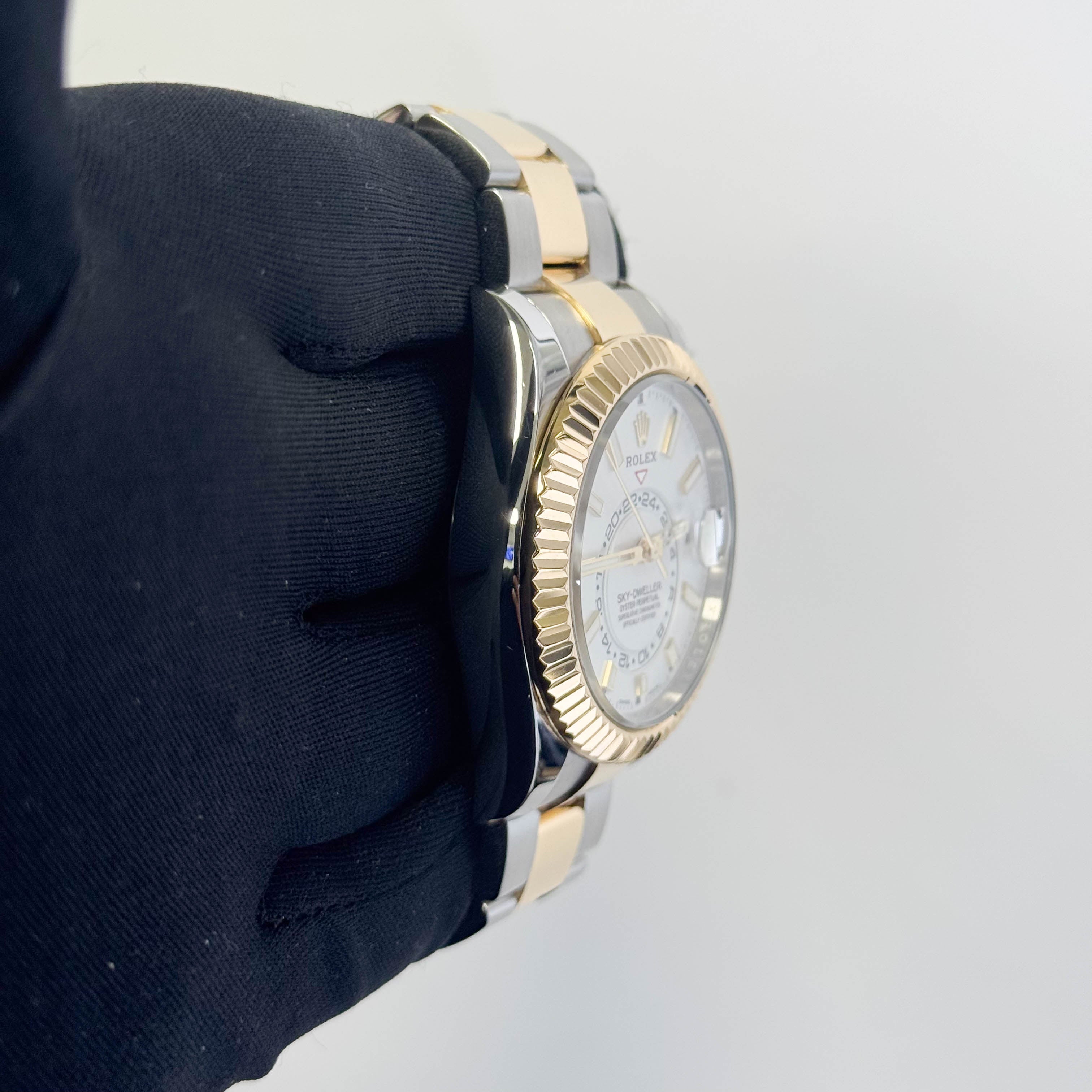 Rolex Sky-Dweller 42mm White Dial Watch Ref# 326933