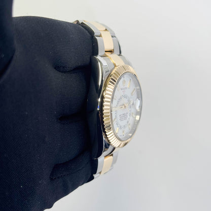 Rolex Sky-Dweller 42mm White Dial Watch Ref# 326933