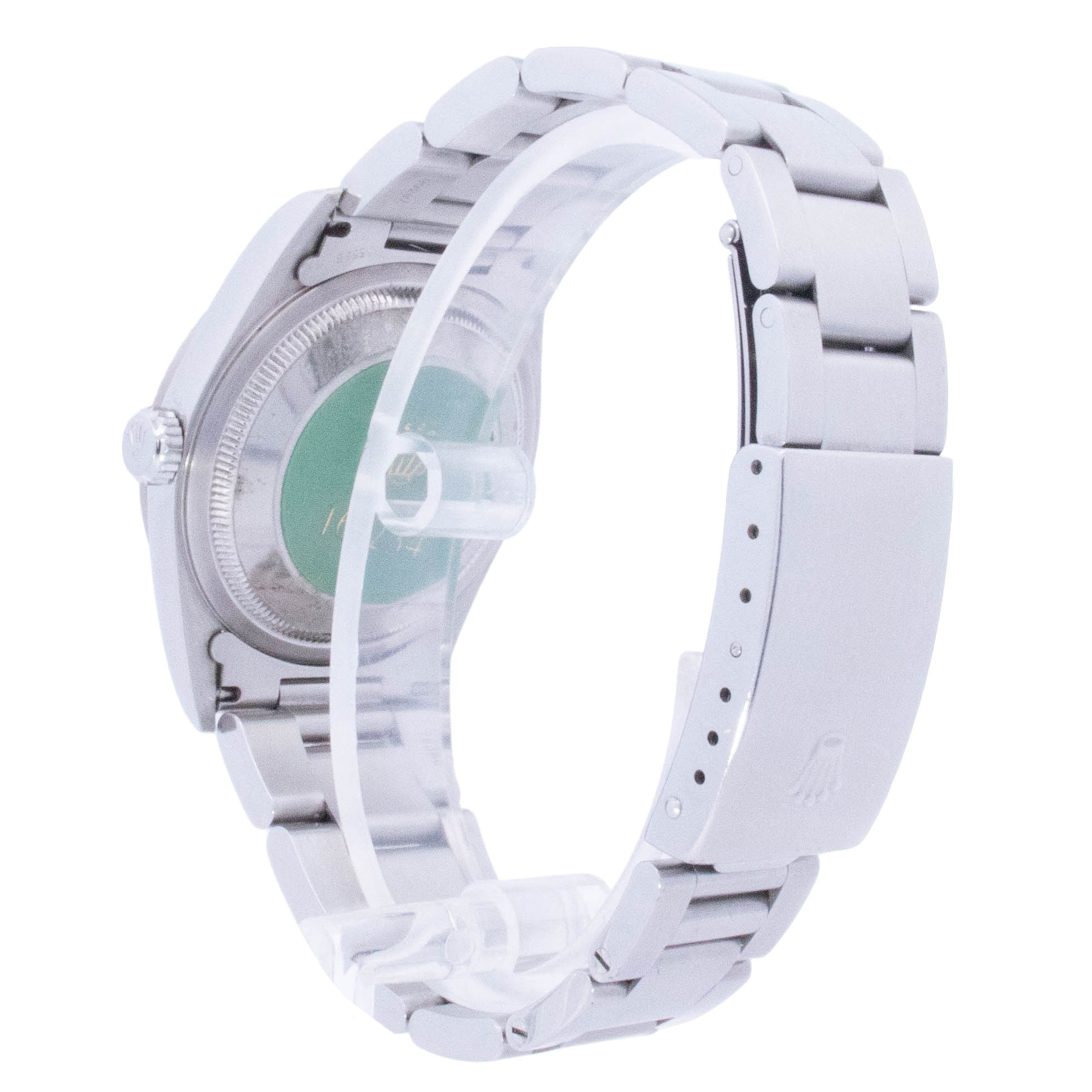 Rolex Datejust 36mm Stainless Steel Pink Roman Dial Watch Reference# 16234 - Happy Jewelers Fine Jewelry Lifetime Warranty