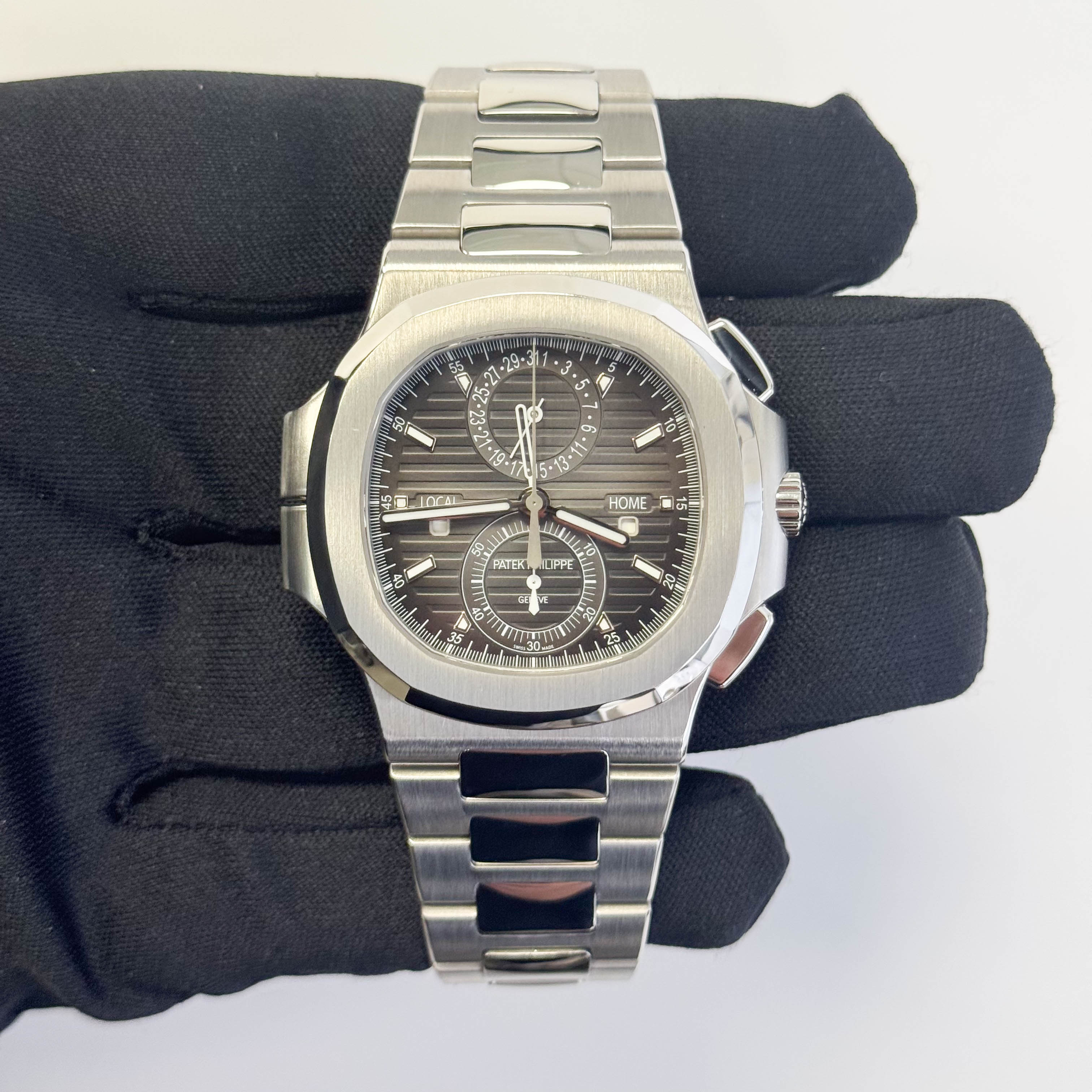 Patek Philippe Nautilus 40.5mm Grey Dial Watch Ref# 5990/1A-001 - Happy Jewelers Fine Jewelry Lifetime Warranty