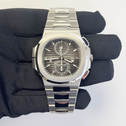 Patek Philippe Nautilus 40.5mm Grey Dial Watch Ref# 5990/1A-001 - Happy Jewelers Fine Jewelry Lifetime Warranty