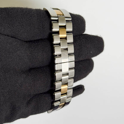 Cartier Roadster Two Tone Yellow Gold & Stainless Steel 31mm Silver Dial Watch Ref# W62026Y4