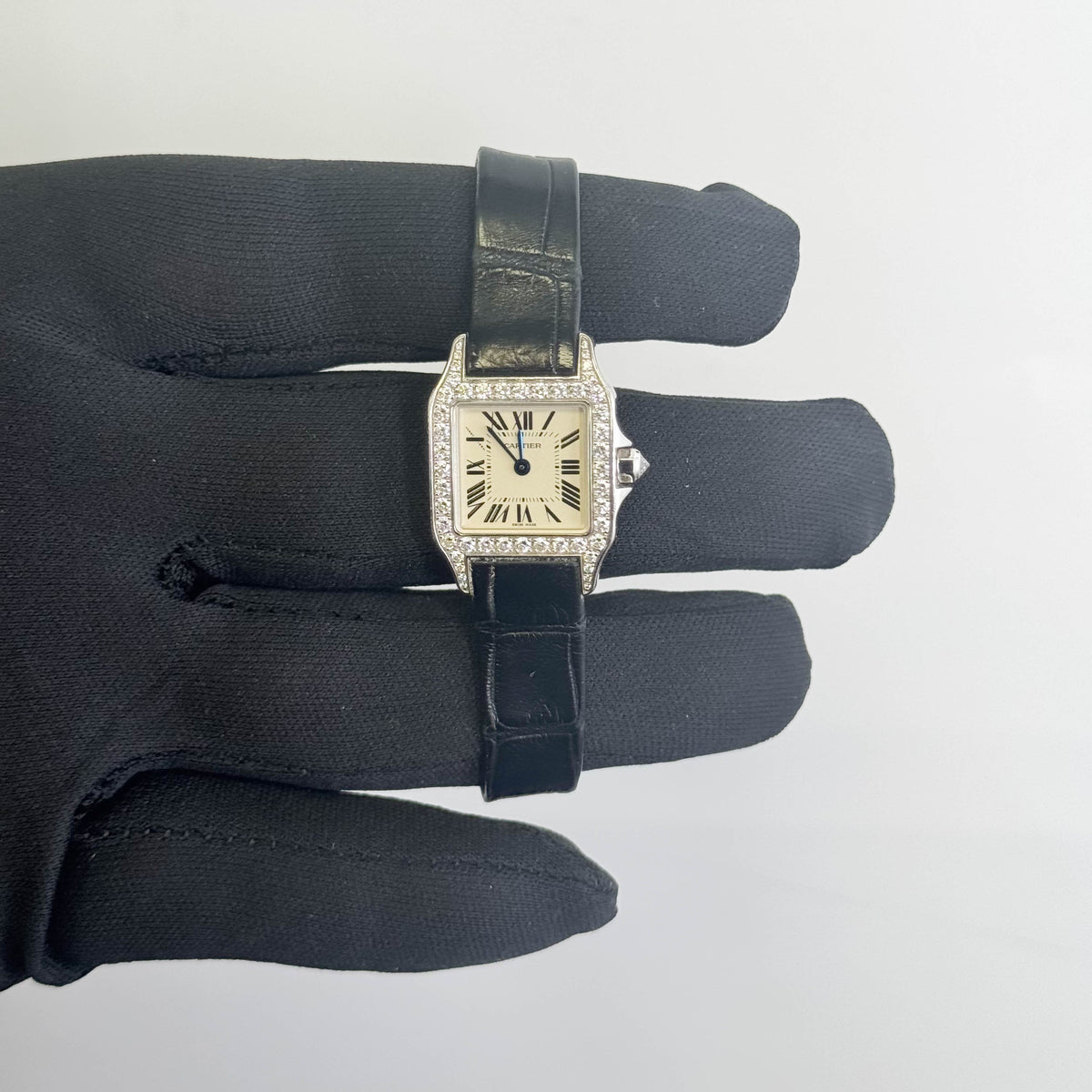 Cartier Demoiselle 28mm White Dial Watch Ref# WF902007