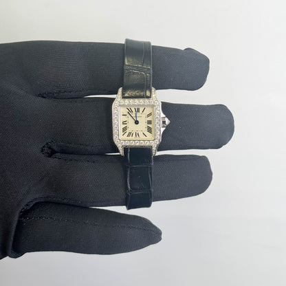 Cartier Demoiselle 28mm White Dial Watch Ref# WF902007