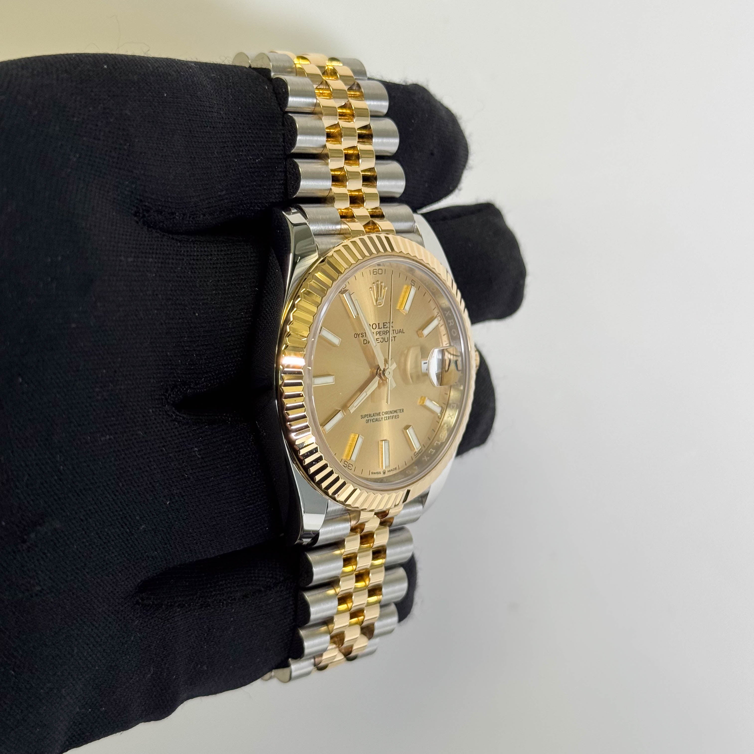 Rolex Datejust 41mm Champagne Dial Watch Ref# 126333