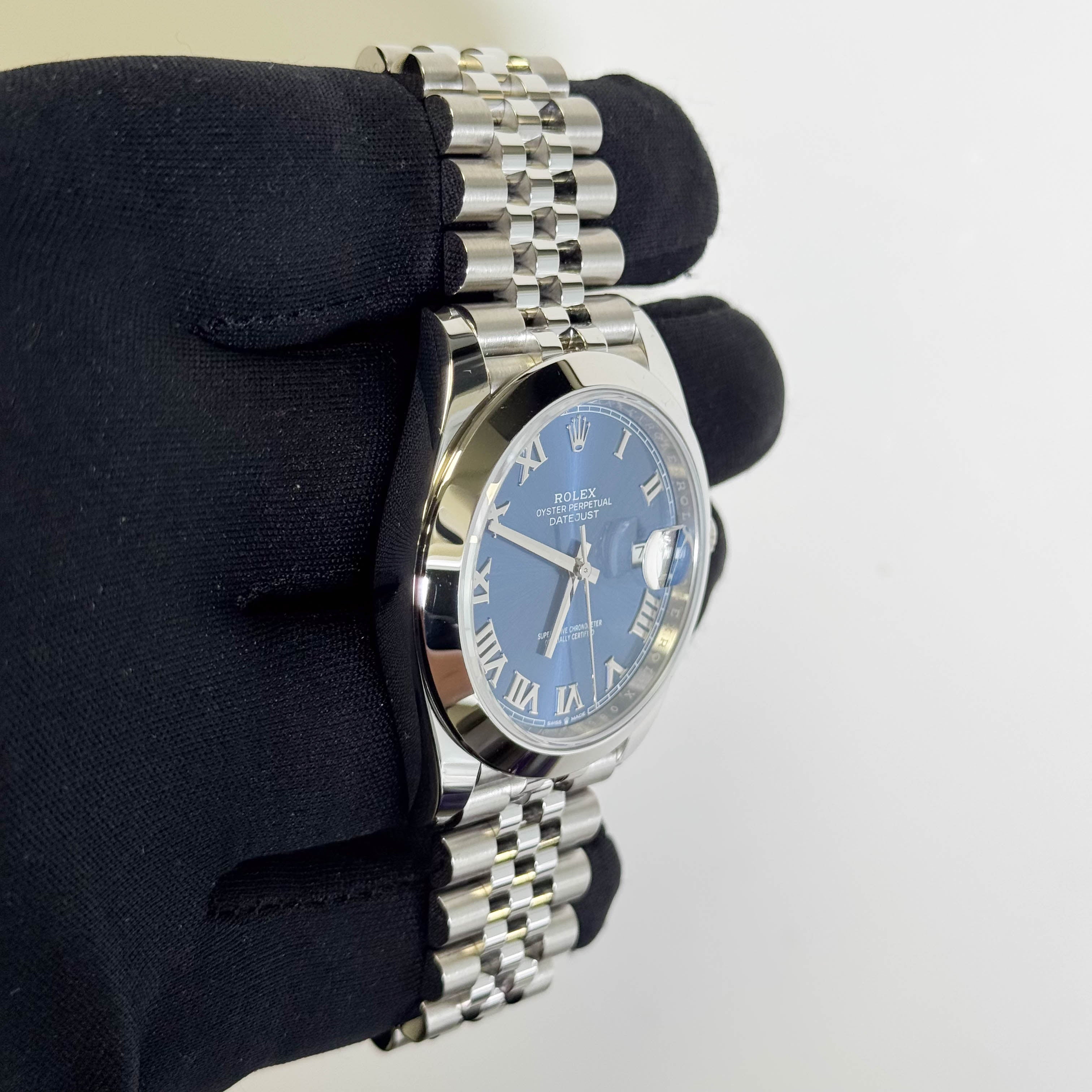 Rolex Datejust 41mm Blue Dial Watch Ref# 126300 - Happy Jewelers Fine Jewelry Lifetime Warranty