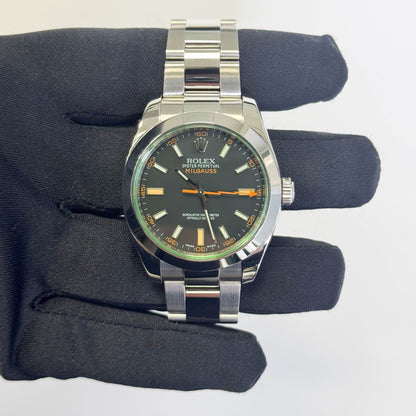 Rolex Milgauss 40mm Black Dial Watch Ref# 116400GV