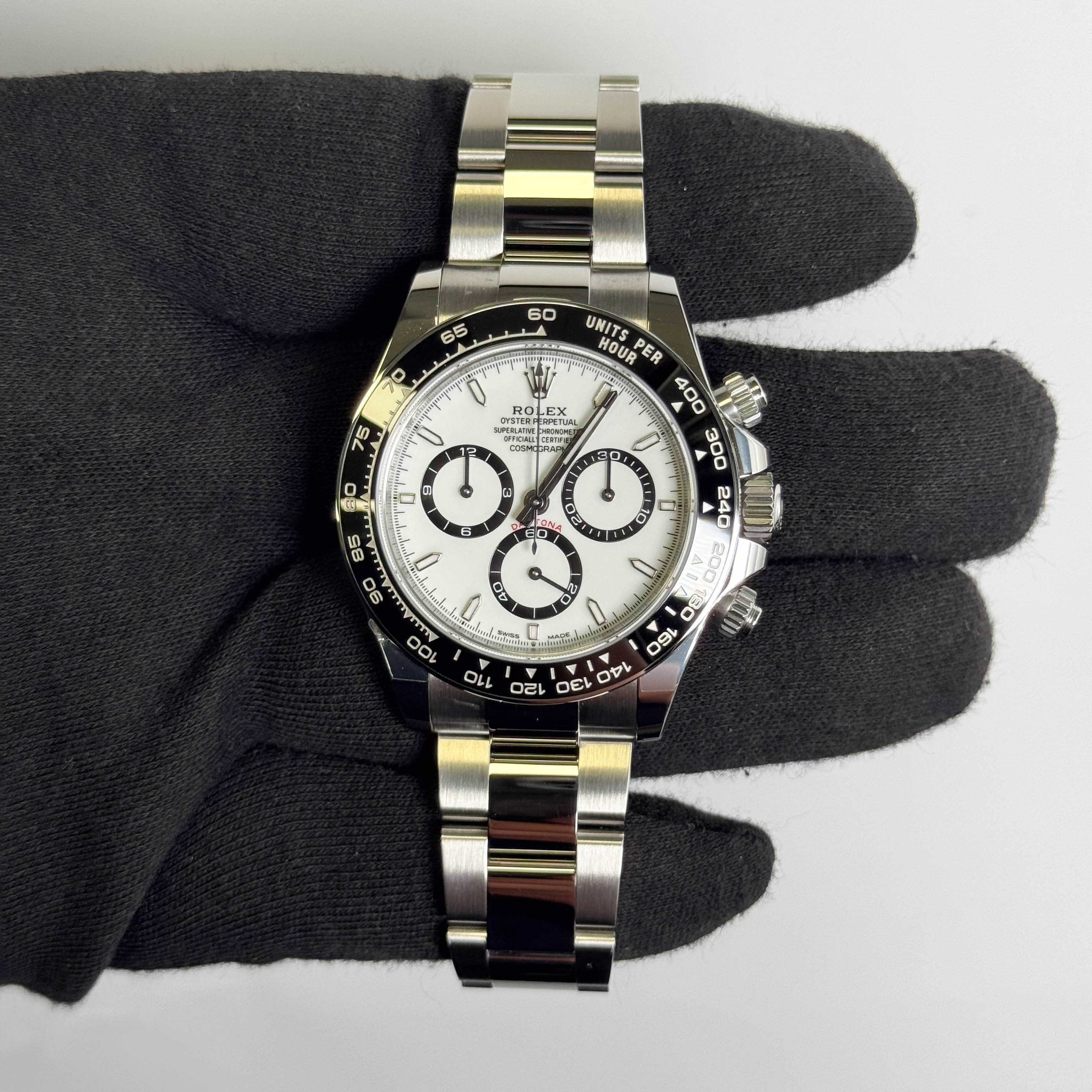 Rolex Daytona 40mm White Dial Watch Ref# 126500LN