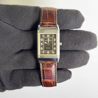 Jaeger Le Coultre Reverso Shadow 23mm Black  Dial Watch Ref# 251.8.86