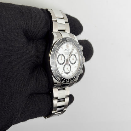 Rolex Daytona 40mm White Dial Watch Ref# 126500LN