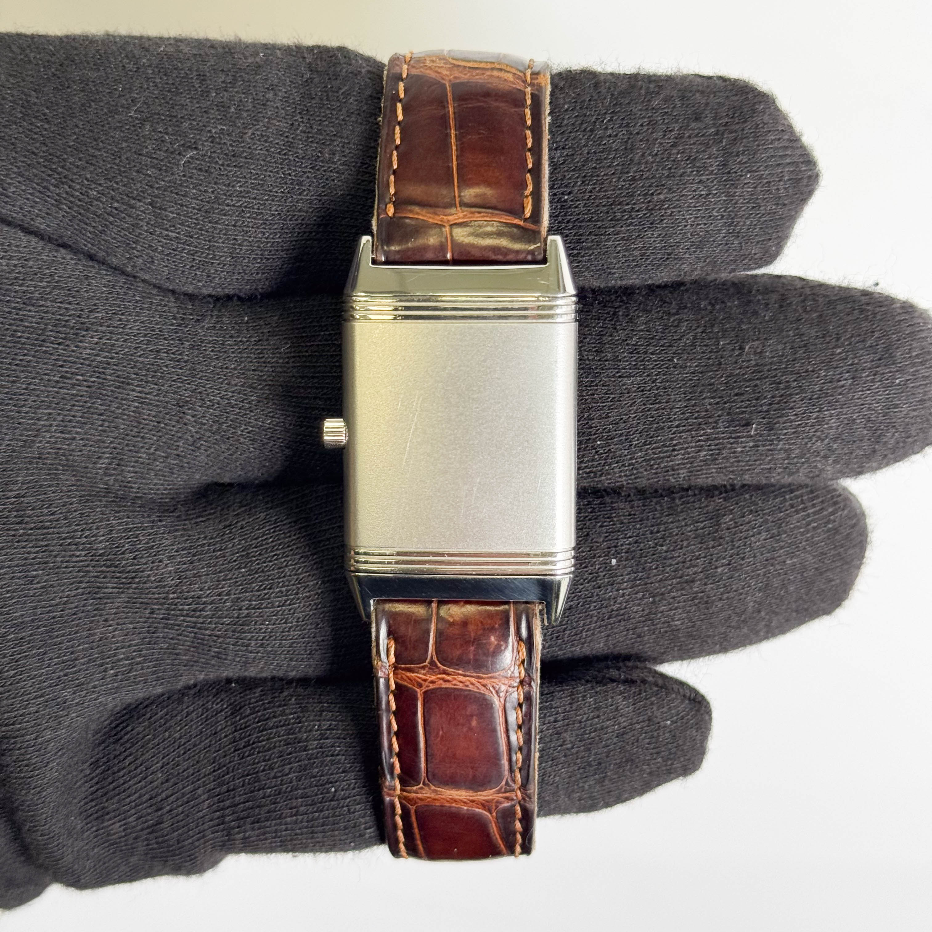 Jaeger Le Coultre Reverso Shadow 23mm Black  Dial Watch Ref# 251.8.86