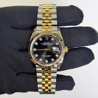 Rolex Datejust 36mm Black Dial Watch Ref# 126233 - Happy Jewelers Fine Jewelry Lifetime Warranty