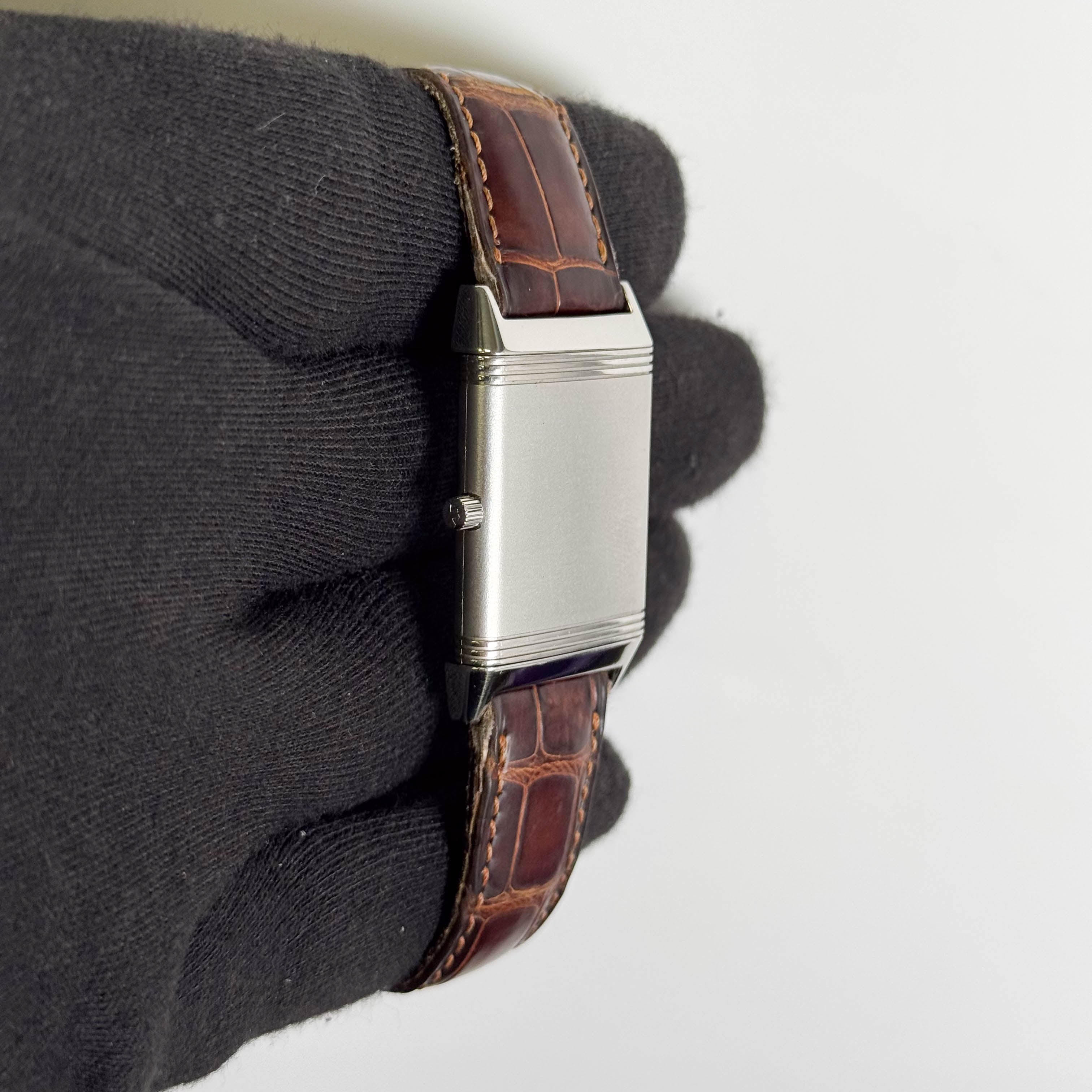 Jaeger Le Coultre Reverso Shadow 23mm Black  Dial Watch Ref# 251.8.86