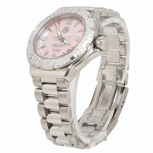 Tag Heuer Ladies Formula 1 Stainless Steel Pink MOP Dial Watch Reference# Tag Heuer Ladies Formula 1 Stainless Steel Pink MOP Dial Watch - Happy Jewelers Fine Jewelry Lifetime Warranty