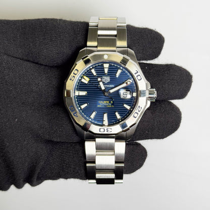 TAG Heuer Aquaracer 43mm Blue Dial Watch Ref# WAY2012.BA0927