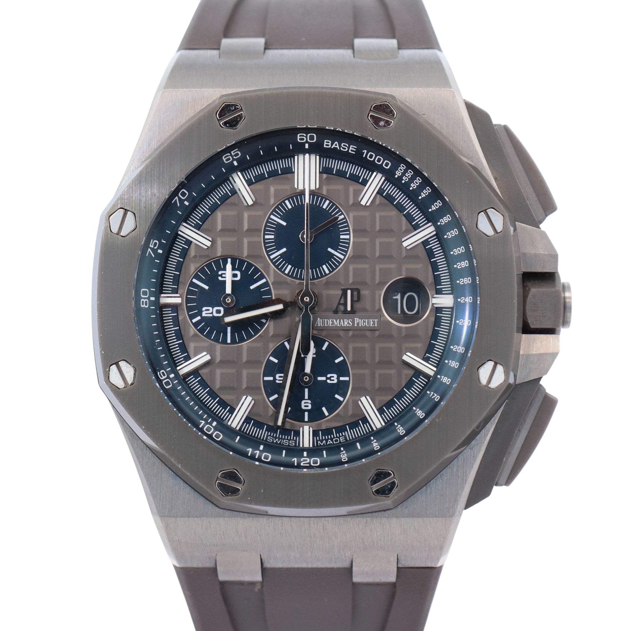 Audemars Piguet Offshore 44mm Grey Dial Watch Ref# 26400IO.OO.A004CA.02 - Happy Jewelers Fine Jewelry Lifetime Warranty
