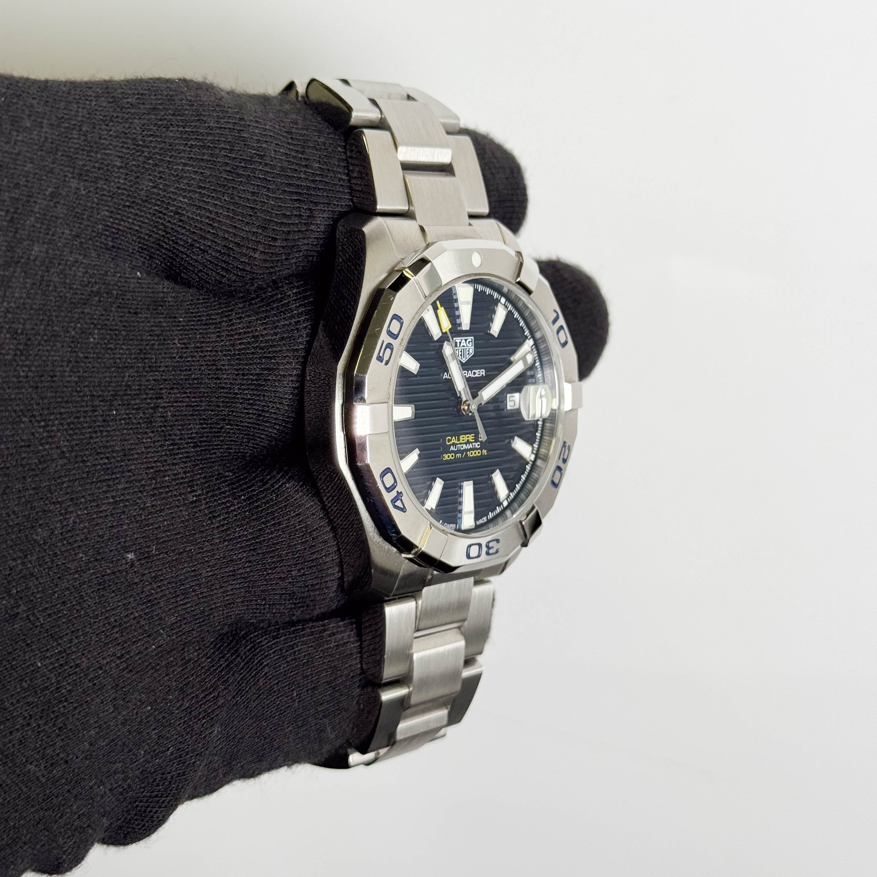 TAG Heuer Aquaracer 43mm Blue Dial Watch Ref# WAY2012.BA0927