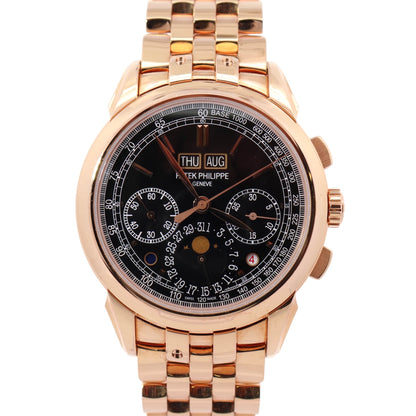 Patek Philippe Perpetual Calendar 41mm Black Dial Watch Ref# 5270/1R-001