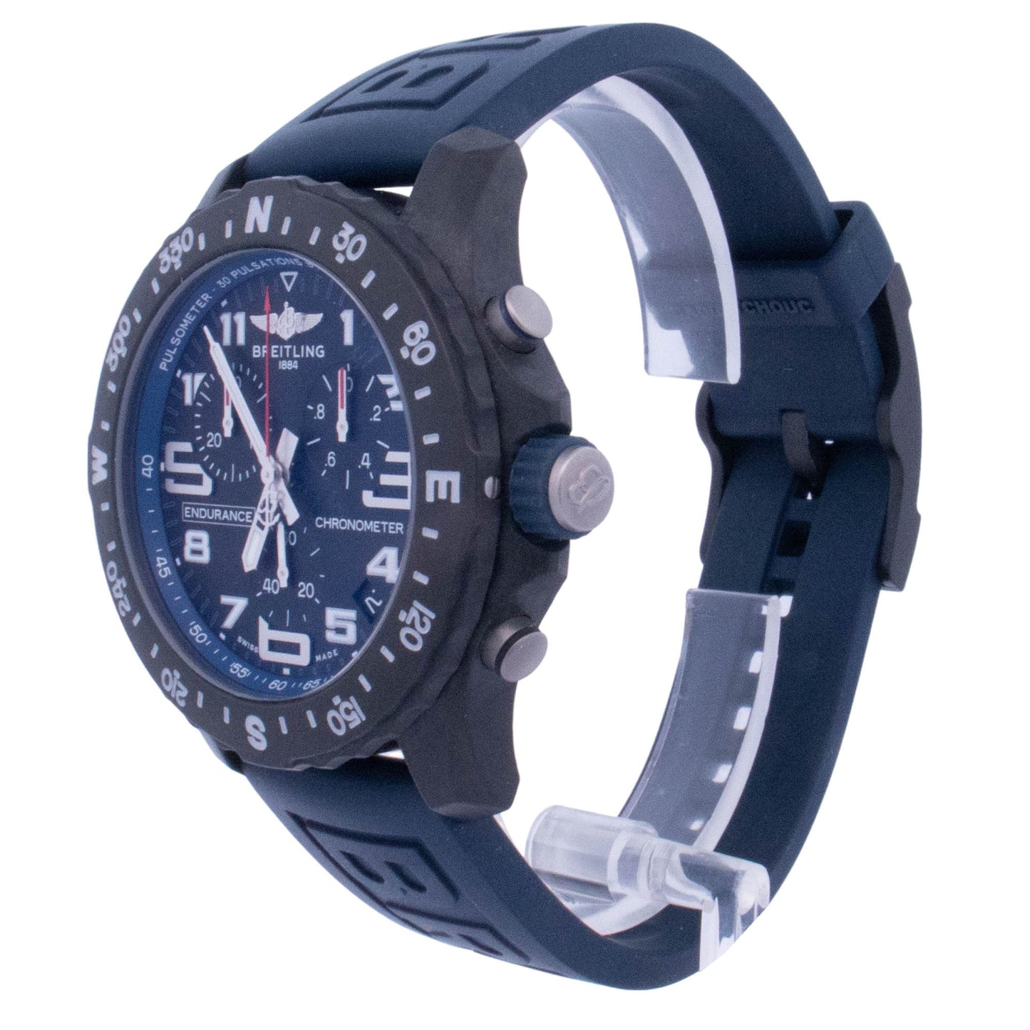 Breitling Endurance Pro 44mm Breitlight Black Chronograph Dial Watch Reference# X82310D51B1S1 - Happy Jewelers Fine Jewelry Lifetime Warranty