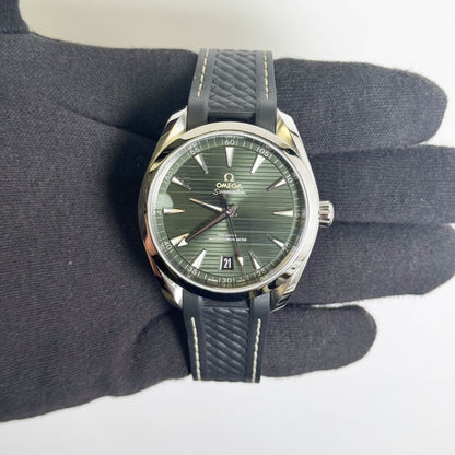 Omega Seamaster 41mm Green Dial Watch Ref# 220.10.41.21.10.001