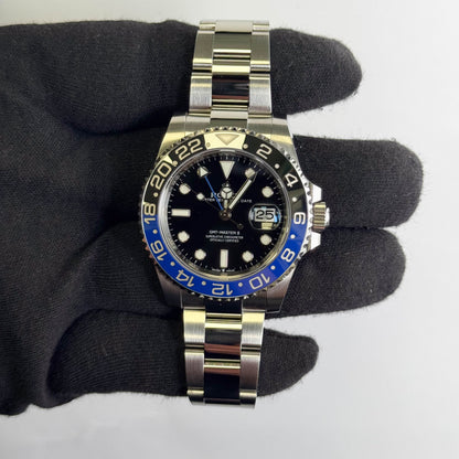 Rolex GMT-Master II "Batman" 40mm Black Dial Watch Ref# 126710BLNR