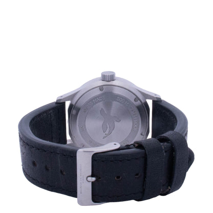 Maurice De Mauriac Deep Blue L2 42mm Stainless Steel Blue Stick Dial Watch Reference# L2 - Happy Jewelers Fine Jewelry Lifetime Warranty