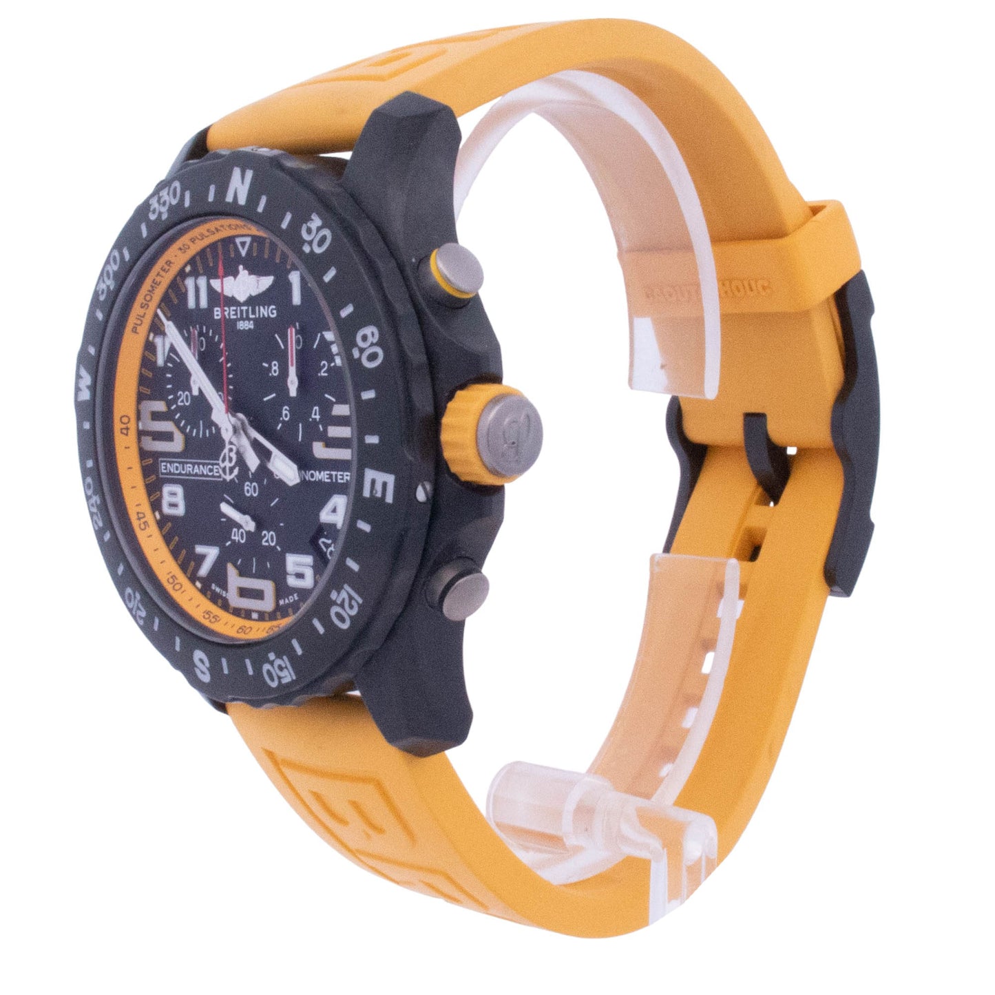 Breitling Endurance Pro 44mm Breitlight Black Chronograph Dial Watch Reference# X82310A41B1S1 - Happy Jewelers Fine Jewelry Lifetime Warranty