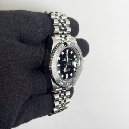 Rolex GMT-Master II 40mm Black Dial Watch Ref# 126710GRNR