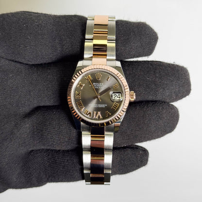 Rolex Datejust 31mm Rhodium Dial Watch Ref# 278271