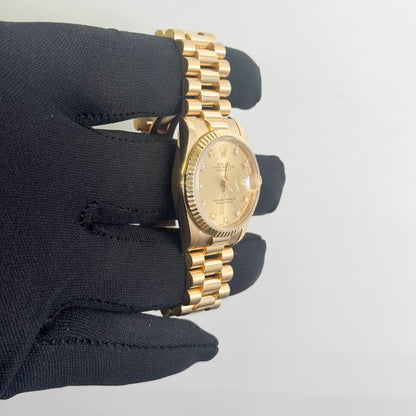 Rolex Datejust 31mm Champagne Dial Watch Ref# 68278