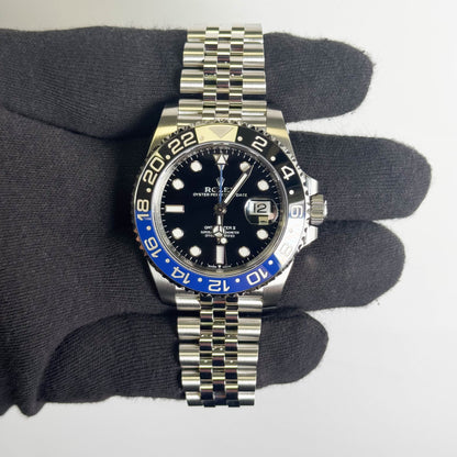 Rolex GMT Master II 40mm Black Dial Watch Ref# 126710BLNR