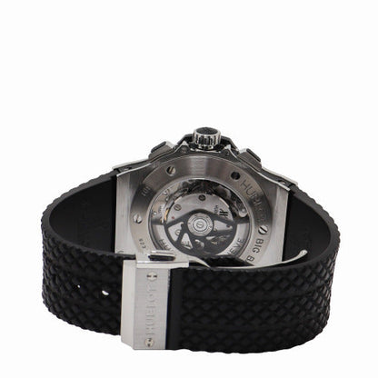 Hublot Mens Big Bang Stainless Steel 41mm Black Carbon Fiber Chronograph Dial Watch Reference# 301.SB.131.RX - Happy Jewelers Fine Jewelry Lifetime Warranty