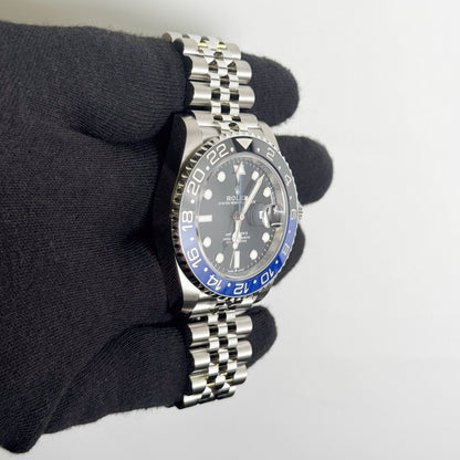 Rolex GMT Master II 40mm Black Dial Watch Ref# 126710BLNR